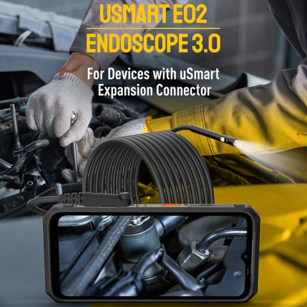 Ulefone Endoscope E2 IP67 Waterproof Digital Endoscope for Ulefone Armor 9 / 9E / Power Armor 13 / 16 Pro / 18T / Armor Pad (Black) - Image 3
