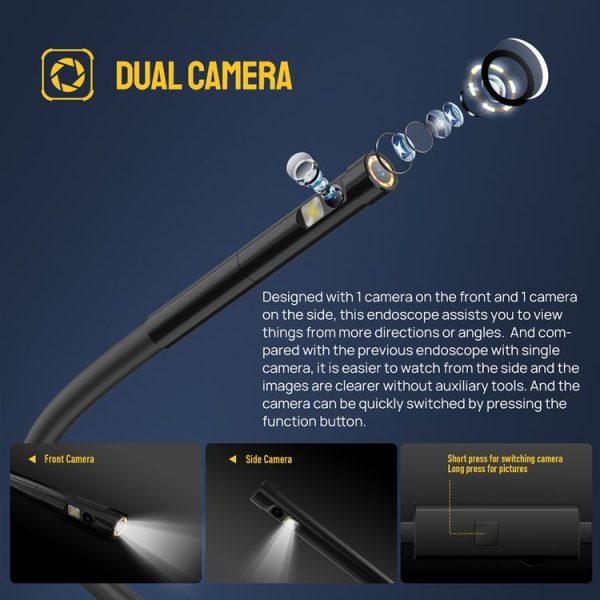 Ulefone Endoscope E2 IP67 Waterproof Digital Endoscope for Ulefone Armor 9 / 9E / Power Armor 13 / 16 Pro / 18T / Armor Pad (Black) - Image 6