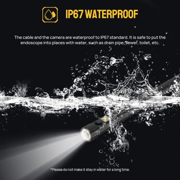 Ulefone Endoscope E2 IP67 Waterproof Digital Endoscope for Ulefone Armor 9 / 9E / Power Armor 13 / 16 Pro / 18T / Armor Pad (Black) - Image 9