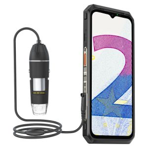 Ulefone uSmart C01 Wired Digital Microscope for Ulefone Armor 18 Series / 9 / 9E & Power Armor 16 Series / 13 / Armor Pad (Black)