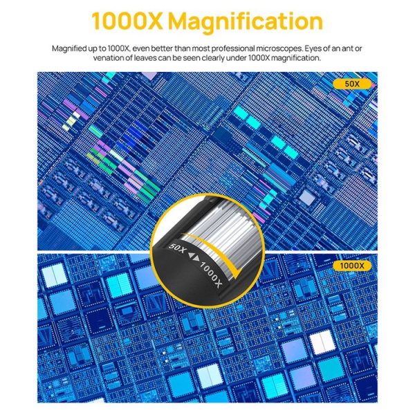 Ulefone uSmart C01 Wired Digital Microscope for Ulefone Armor 18 Series / 9 / 9E & Power Armor 16 Series / 13 / Armor Pad (Black) - Image 6