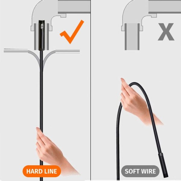 8mm Dual-lens Design Waterproof Endoscope, Wifi Version, Length: 1m (Black) - Image 8