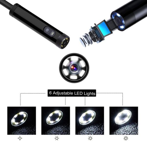 8mm Dual-lens Design Waterproof Endoscope, Wifi Version, Length: 3m (Black) - Image 6
