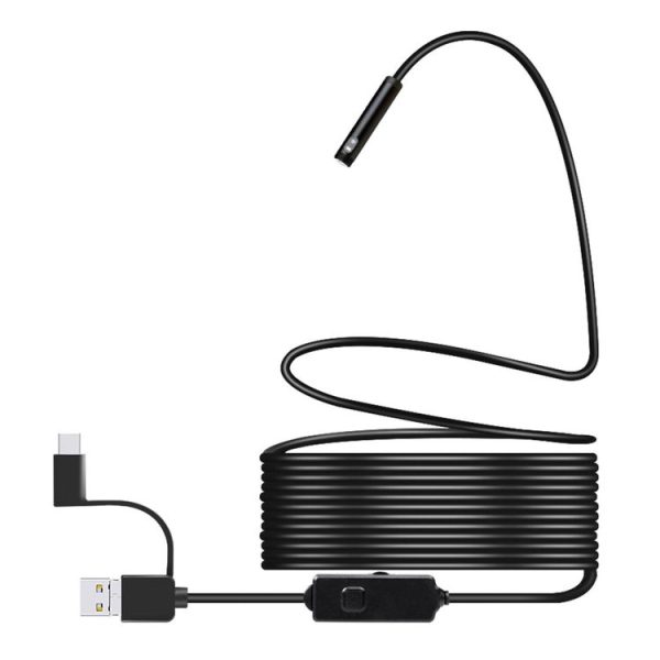 8mm Dual-lens Design Waterproof Endoscope, 3 In 1 Version, Length: 1m (Black) - Image 2