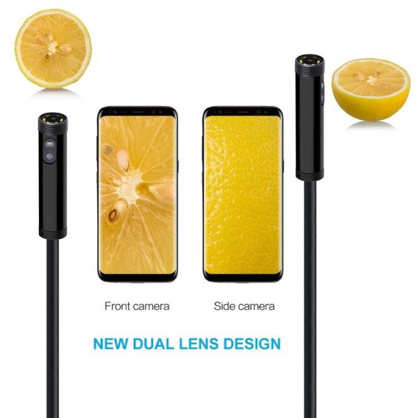 8mm Dual-lens Design Waterproof Endoscope, 3 In 1 Version, Length: 1m (Black) - Image 3