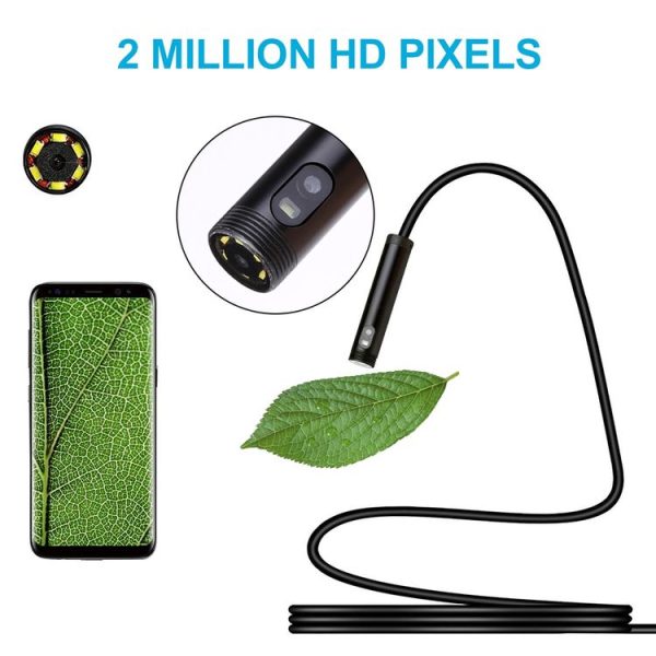 8mm Dual-lens Design Waterproof Endoscope, 3 In 1 Version, Length: 1m (Black) - Image 4