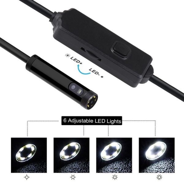 8mm Dual-lens Design Waterproof Endoscope, 3 In 1 Version, Length: 1m (Black) - Image 6