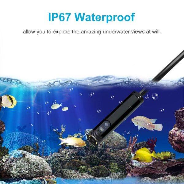 8mm Dual-lens Design Waterproof Endoscope, 3 In 1 Version, Length: 1m (Black) - Image 8