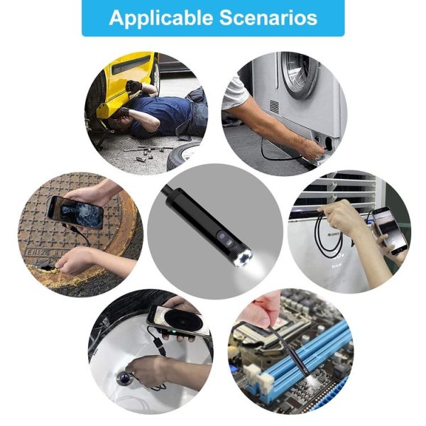 8mm Dual-lens Design Waterproof Endoscope, 3 In 1 Version, Length: 3m (Black) - Image 10