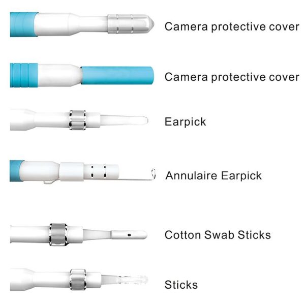 I98 1.3 Million HD Visual Earwax Clean Tool Endoscope Borescope with 6 LEDs, Lens Diameter: 5.5mm (Blue) - Image 3