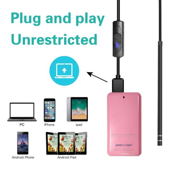 HD Visual Earwax Clean Tool Endoscope Borescope with LED Lights & Wifi, Cable length: 185cm - Image 7