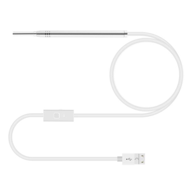 1MP HD Visual Ear Nose Tooth Endoscope Borescope with 6 LEDs, Lens Diameter: 3.9mm (Silver) - Image 2