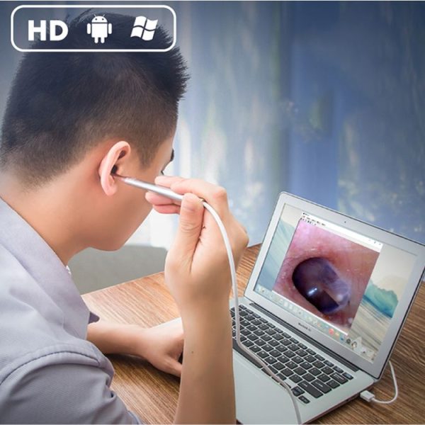 1MP HD Visual Ear Nose Tooth Endoscope Borescope with 6 LEDs, Lens Diameter: 3.9mm (Silver) - Image 7