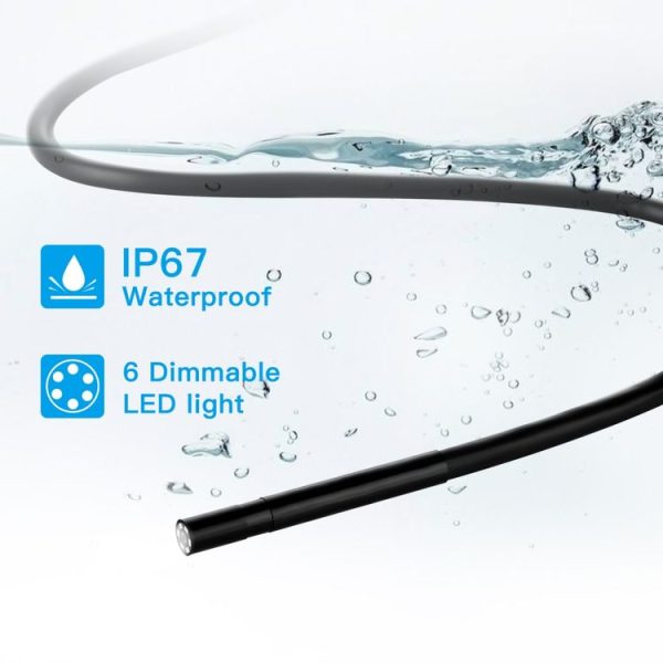 F220 5.5mm HD 5.0MP WIFI Endoscope Inspection Camera with 6 LEDs, Length: 2m - Image 3