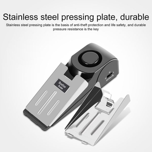 120dB Wedge Shape Door Stop Alarm Home Security Thief Prevention Device - Image 4