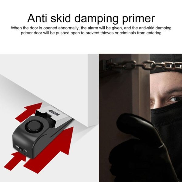 120dB Wedge Shape Door Stop Alarm Home Security Thief Prevention Device - Image 5