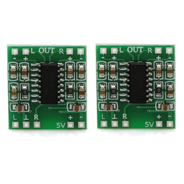 2 PCS LandaTianrui LDTR-WG0127 DC 5V D-level Mini Digital Amplifier Board (Green) - Image 2