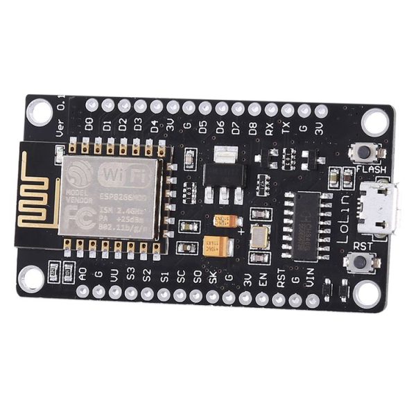LandaTianrui LDTR-WG0131 ESP8266 Series WiFi Development Board, Compatible with CH340 (Black)