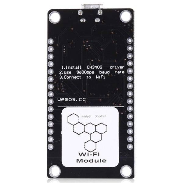 LandaTianrui LDTR-WG0131 ESP8266 Series WiFi Development Board, Compatible with CH340 (Black) - Image 3