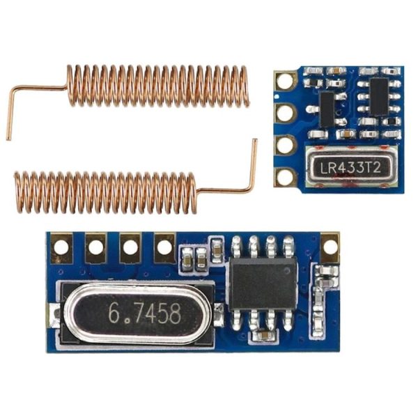 LandaTianrui LDTR-GN002 RF 433MHz Transmitter Receiver Module with Spring Antennas (Blue) - Image 4