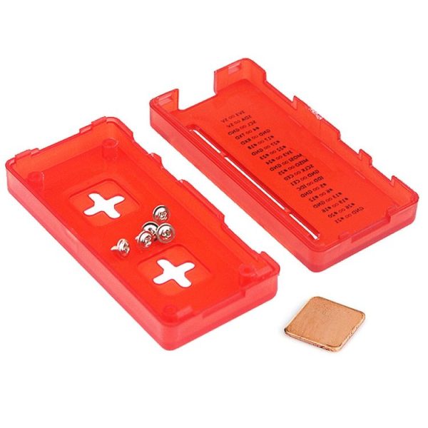 LandaTianrui LDTR-PJ012 ABS Protective Case with Heat Sink for Raspberry Pi Zero W / Zero (Red) - Image 4