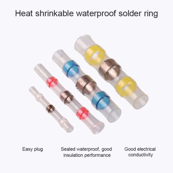 100 PCS / Box Professional Water Resistant Solder Ring Heat-shrinkable Tube - Image 3