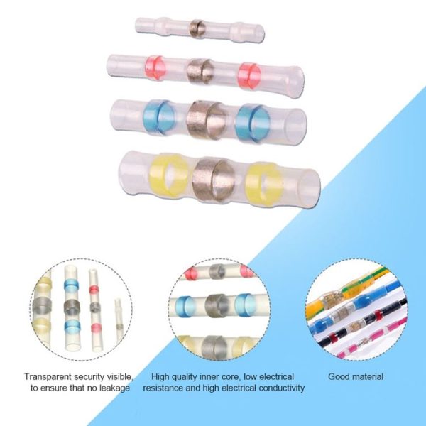 100 PCS / Box Professional Water Resistant Solder Ring Heat-shrinkable Tube - Image 4
