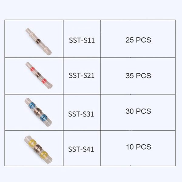 100 PCS / Box Professional Water Resistant Solder Ring Heat-shrinkable Tube - Image 6