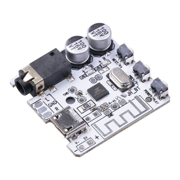 6966 DIY Bluetooth 5.0 Audio Receiver Board Module MP3 Lossless Player Wireless Stereo Music Amplifier Module (White) - Image 2