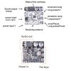 6966 DIY Bluetooth 5.0 Audio Receiver Board Module MP3 Lossless Player Wireless Stereo Music Amplifier Module (White) - Image 5