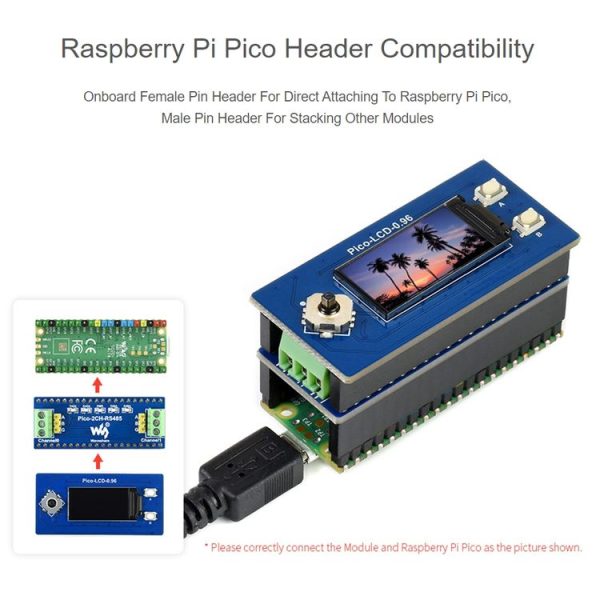 Waveshare 2-Channel RS485 Module for Raspberry Pi Pico, SP3485 Transceiver, UART To RS485 - Image 4