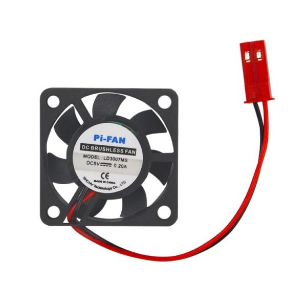 DC 5V 0.2A Mini Computer Case Cooler Cooling Fan with Screws Parts for Raspberry Pi 3B / 2B / B+, Size: 30x30x8mm (Black) - Image 2