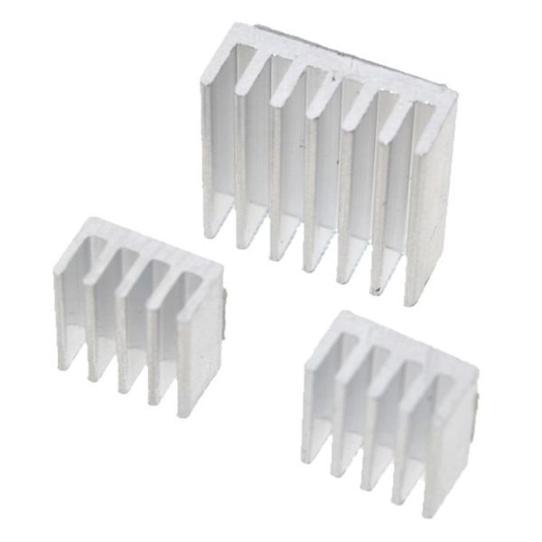 3 in 1 Cooling Heatsink Aluminium Heat Sink Pad Shims for Raspberry Pi 3 / 2 - Image 2