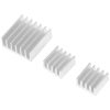 3 in 1 Cooling Heatsink Aluminium Heat Sink Pad Shims for Raspberry Pi 3 / 2 - Image 4