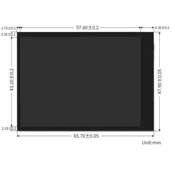 Waveshare 2.8 inch Touch Screen Expansion Fully Laminated Display For Raspberry Pi CM4 - Image 2