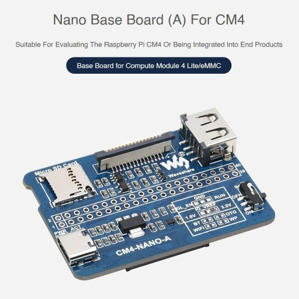 Waveshare Nano Base Board A for Raspberry Pi CM4 - Image 5