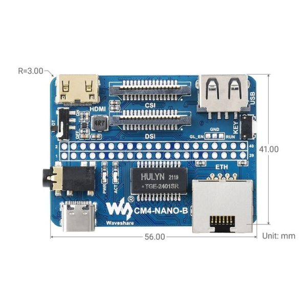 Waveshare Nano Base Board B for Raspberry Pi CM4 - Image 2
