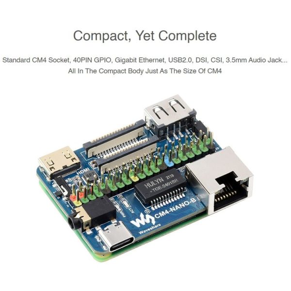 Waveshare Nano Base Board B for Raspberry Pi CM4 - Image 4