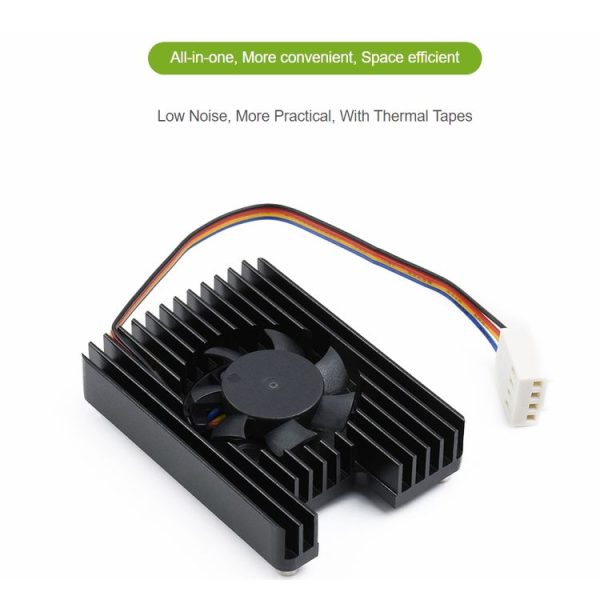 Waveshare Dedicated All-in-One 3007 Cooling Fan for Raspberry Pi CM4, Speed Adjustable, with Thermal Tapes - Image 2