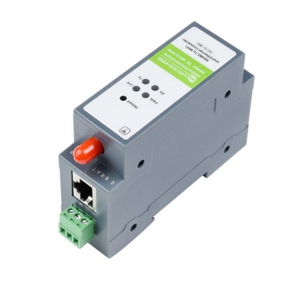 Waveshare Rail-Mount Serial Server RS485 to WIFI / Ethernet Module, Modbus MQTT Gateway