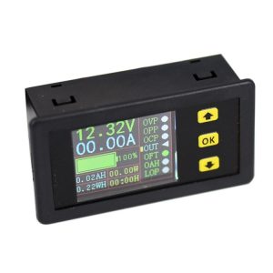 90V 20A Color Dual-Display Voltage Current Meter Charge Discharge Measurement Counter