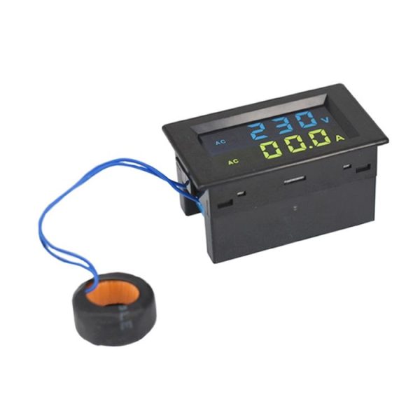 D85-2042A 110V 220V 380V 100A Digital AC Voltmeter Ammeter Current Amps Volt Meter LCD Panel Monitor (Black) - Image 3