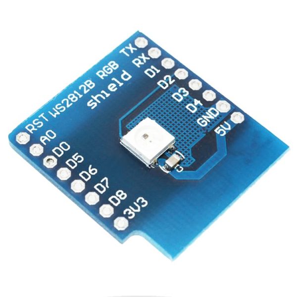 LDTR-WG0082 5050 Built-in 1 Colorful RGB LED Module for D1 mini WS2812 / ESP8266 - Image 2