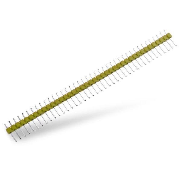 5 PCS 40-pin 2.54mm Breakaway Straight Male PCB Header (Yellow) - Image 3