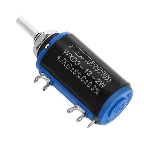 WXD3 - 13 - 2W 4.7K Ohm Multiturn Precision Potentiometer -Black - Image 3