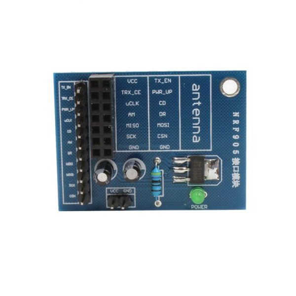 14 Pin NRF905 Wireless Module with AMS1117 3.3V Stable Chip Socket Adapter Plate Board Converter DIY for Arduino - Blue - Image 3
