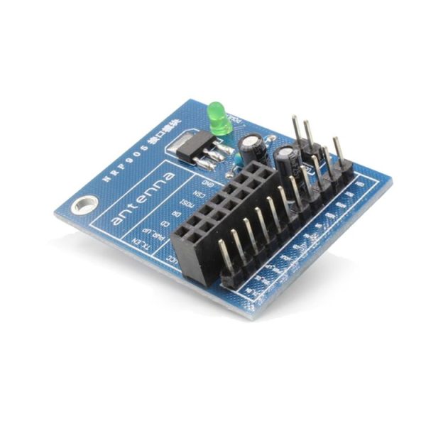 14 Pin NRF905 Wireless Module with AMS1117 3.3V Stable Chip Socket Adapter Plate Board Converter DIY for Arduino - Blue - Image 6