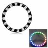 LDTR - Y00016 WS2812B 5050 LED Smart RGB Ring 68mm 16 Bit for Arduino - Black