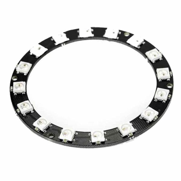 LDTR - Y00016 WS2812B 5050 LED Smart RGB Ring 68mm 16 Bit for Arduino - Black - Image 2