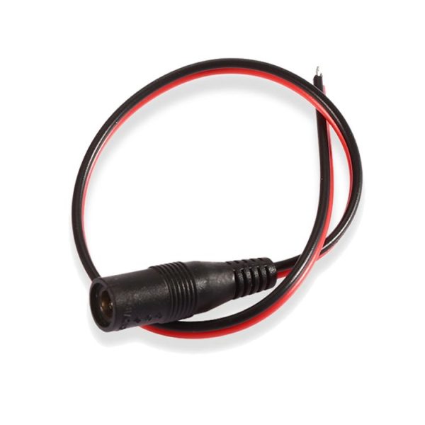 LDTR - PJ0007 DC 12V Power Connector for Video 5.5 x 2.1mm Female + Male - Black - Image 5
